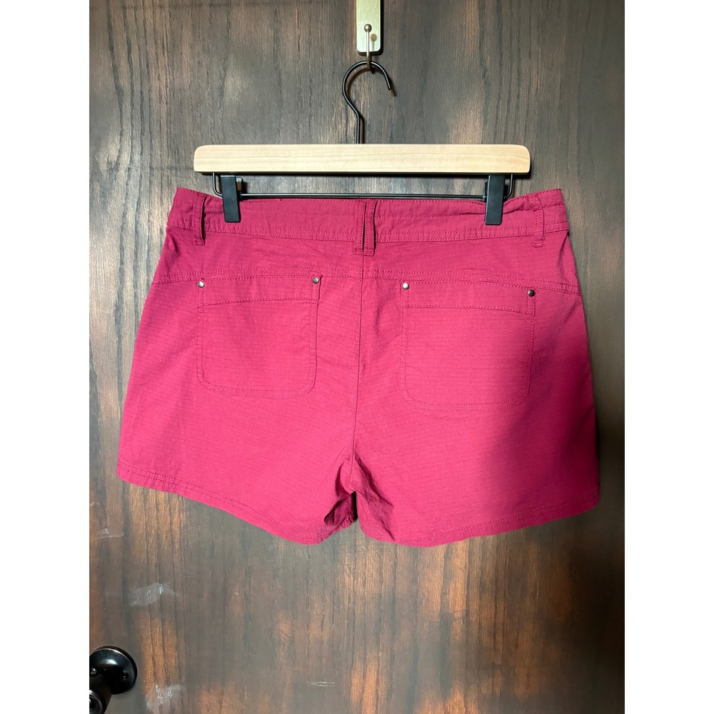 Title Nine Big B 4" Shorts Berry Red Hiking Travel Activewear 190939 Womens 10 - Picture 3 of 5